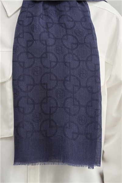 Armine Tencel Yün Geometrik Desen Şal 32