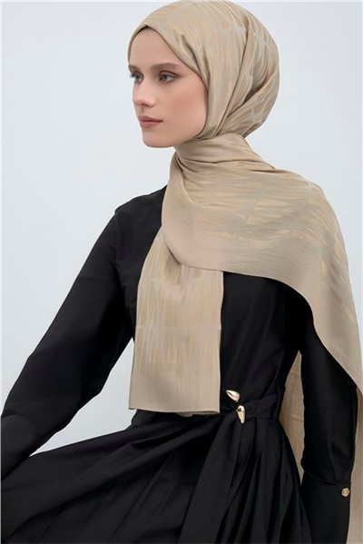 Armine Tencel Yün Monogram Desen Şal 05