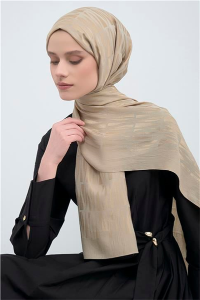 Armine Tencel Yün Monogram Desen Şal 05