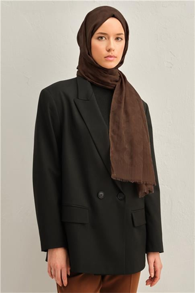 Armine Tencel Yün Monogram Desen Şal 06