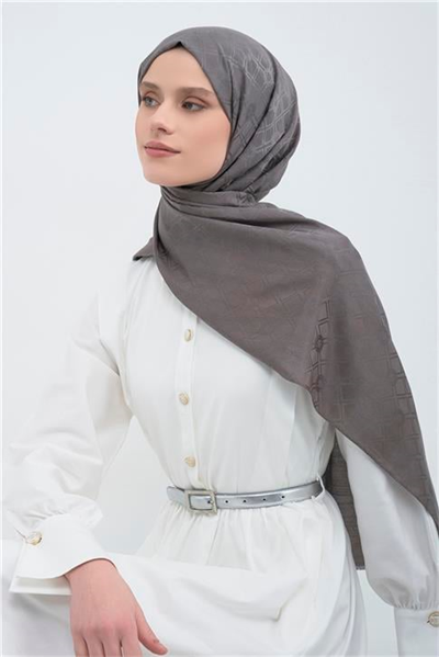 Armine Tencel Yün Monogram Desen Şal 08