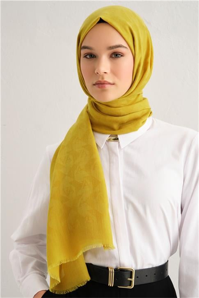 Armine Tencel Yün Monogram Desen Şal 23