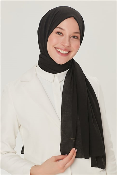 Armine Trend Nobby Şal Siyah