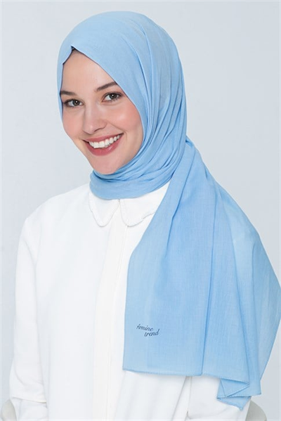 Armine Trend Pamuk Şal 00Oa0440 Bebe Mavi
