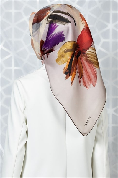 Armine Twill İpek Eşarp 19Ka8204 01