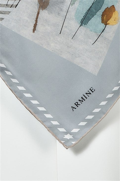 Armine Twill İpek Eşarp 19Ka8261 33