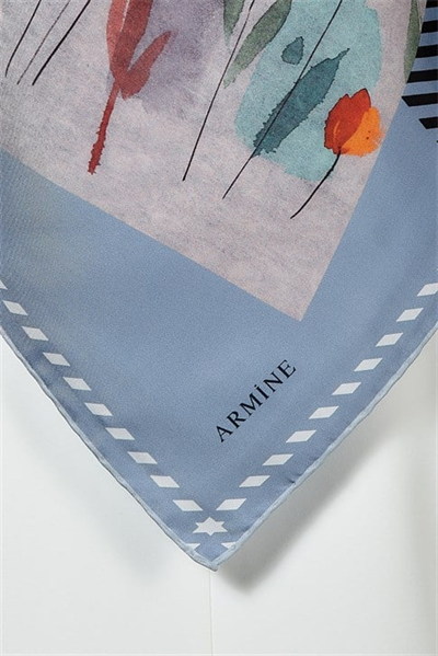 Armine Twill İpek Eşarp 19Ka8261 36