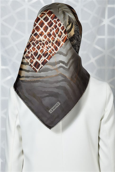 Armine Twill İpek Eşarp 19Ka8268 33