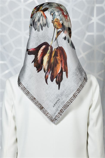 Armine Twill İpek Eşarp 19Ka8278 31