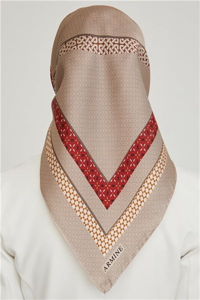 Armine Twill İpek Eşarp 21Ka8603 08