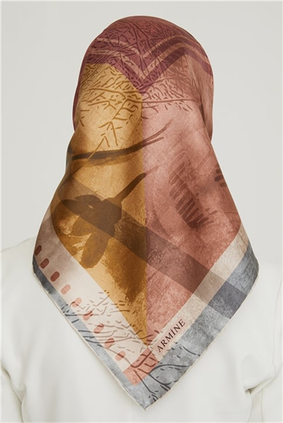 Armine Twill İpek Eşarp 21Ka8625 08