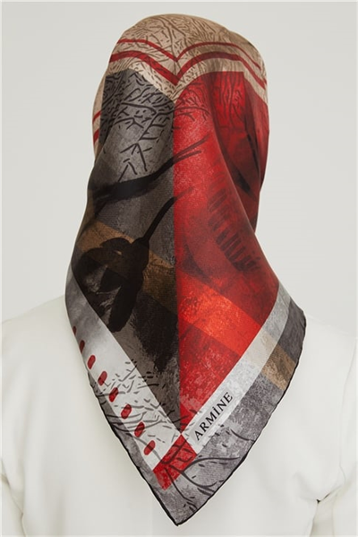 Armine Twill İpek Eşarp 21Ka8625 33
