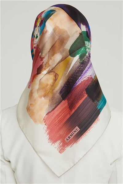 Armine Twill İpek Eşarp 21Ka8630 02