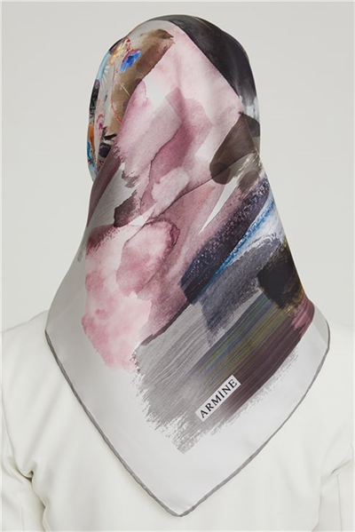 Armine Twill İpek Eşarp 21Ka8630 08