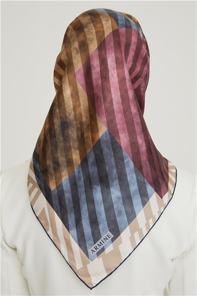 Armine Twill İpek Eşarp 21Ka8642 34