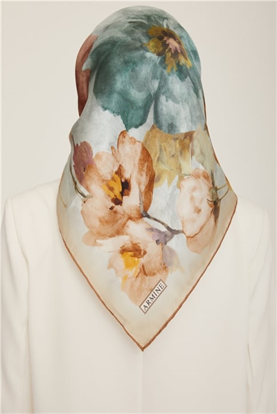 Armine Twill İpek Eşarp 22Ka8800 03