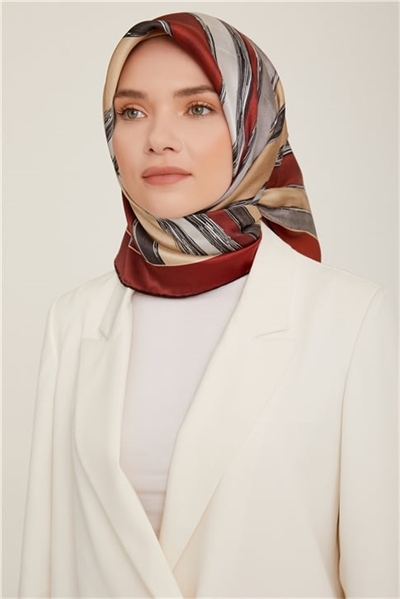 Armine Twill İpek Eşarp 22Ka8802 34