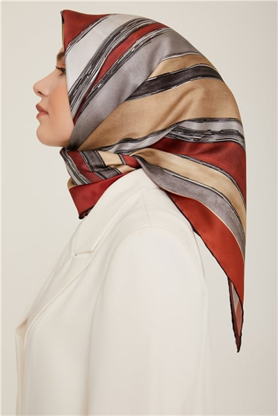 Armine Twill İpek Eşarp 22Ka8802 34