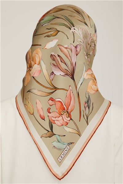 Armine Twill İpek Eşarp 22Ka8825 33
