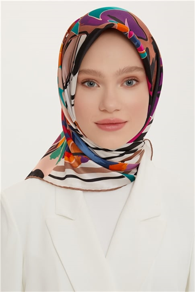 Armine Twill İpek Eşarp 22YA8710 01