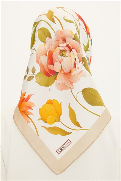Armine Twill İpek Eşarp 22Ya8740 32 09