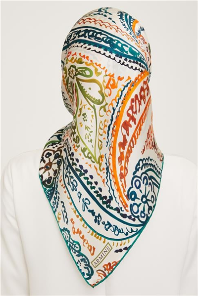 Armine Twill İpek Eşarp 23Ka9037 08