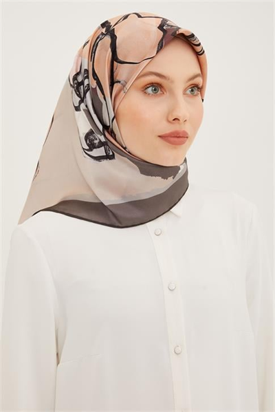 Armine Twill Saf İpek Eşarp 8914D 02