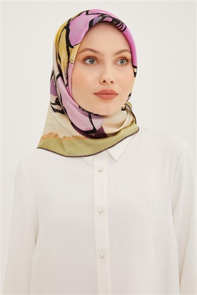 Armine Twill Saf İpek Eşarp 8914D 34