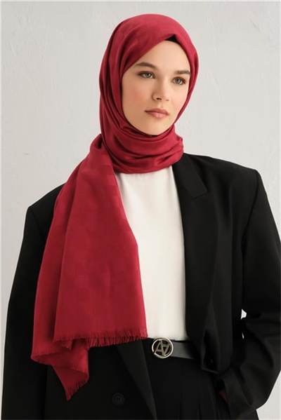 Armine Viscon Kare Desen Şal 04