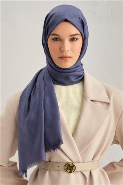 Armine Viscon Kare Desen Şal 06