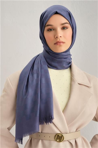 Armine Viscon Kare Desen Şal 06