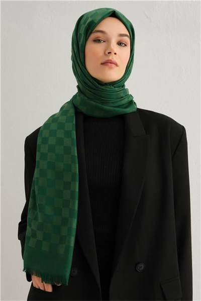 Armine Viscon Kare Desen Şal 07
