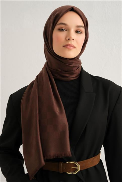Armine Viscon Kare Desen Şal 09