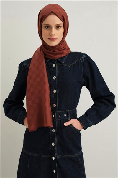 Armine Viscon Kare Desen Şal 20