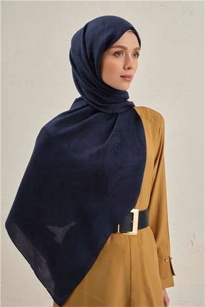 Armine Woolair Dalga Monogram Şal 1 02