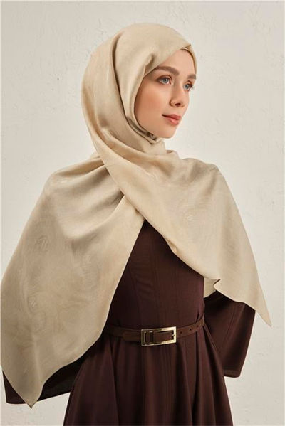 Armine Woolair Dalga Monogram Şal 1 04