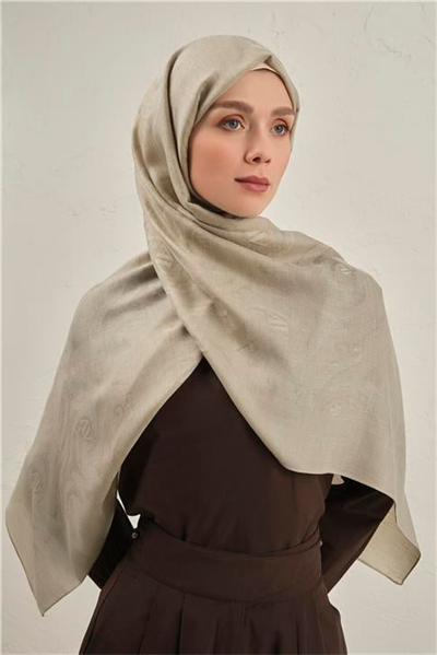 Armine Woolair Dalga Monogram Şal 1 07