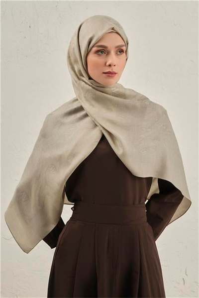 Armine Woolair Dalga Monogram Şal 1 07