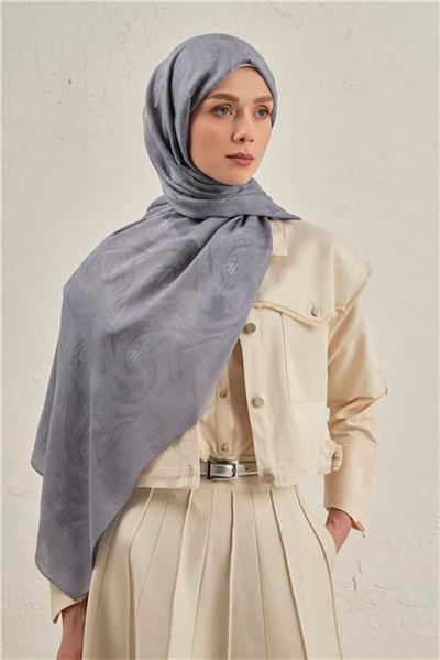 Armine Woolair Dalga Monogram Şal 1 26