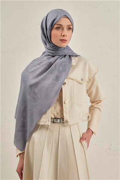 Armine Woolair Dalga Monogram Şal 1 26