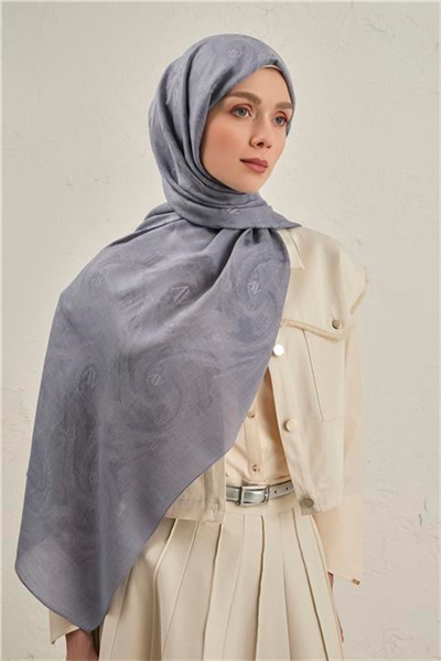 Armine Woolair Dalga Monogram Şal 1 26