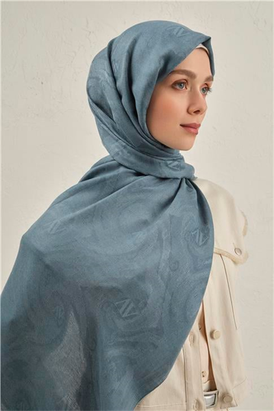 Armine Woolair Dalga Monogram Şal 1 27