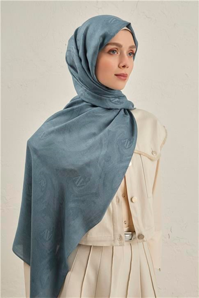 Armine Woolair Dalga Monogram Şal 1 27