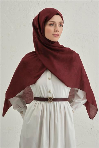Armine Woolair Dalga Monogram Şal 1 32