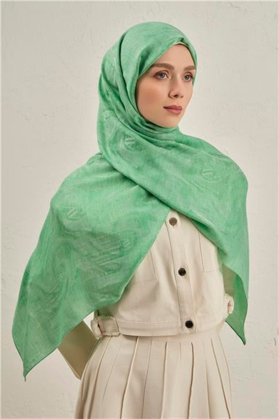 Armine Woolair Dalga Monogram Şal 1 48