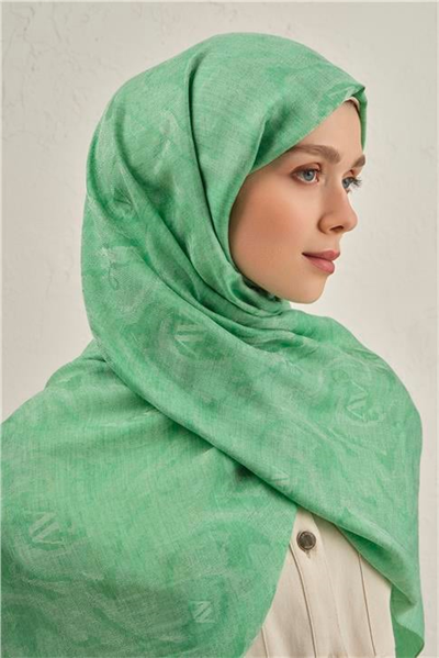 Armine Woolair Dalga Monogram Şal 1 48