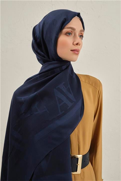 Armine Woolair Harf Monogram Şal 2 02