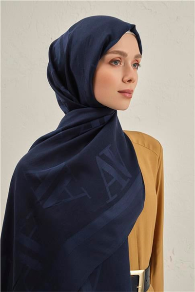 Armine Woolair Harf Monogram Şal 2 02