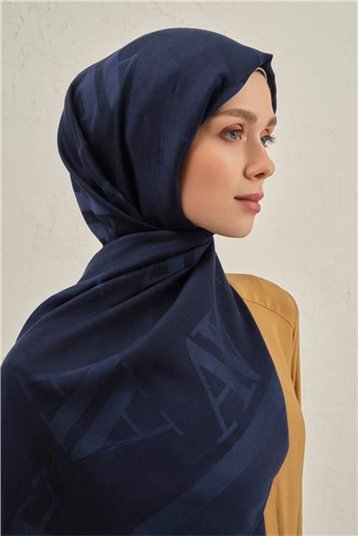 Armine Woolair Harf Monogram Şal 2 02