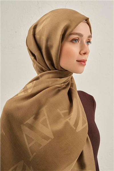 Armine Woolair Harf Monogram Şal 2 10